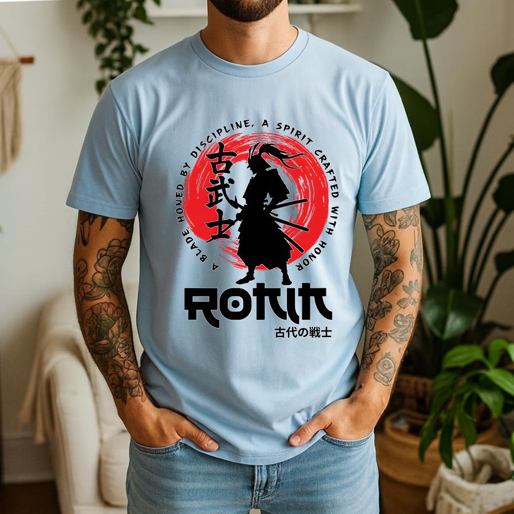 2026 Unisexs Casual Oversize Tee 100 Cotton Ancient Warrior Samurai Japanese Bushido Summer Short Sleeve