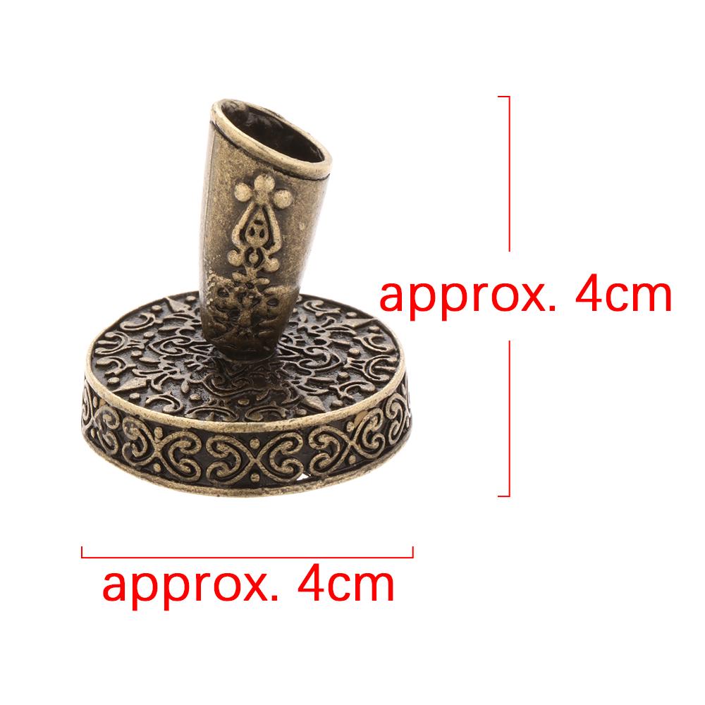 1 PC Vintage European Style Pen Holder with Metal Round Base for Feather Quill Dip Pens Gifts School Office Supplies Stationery