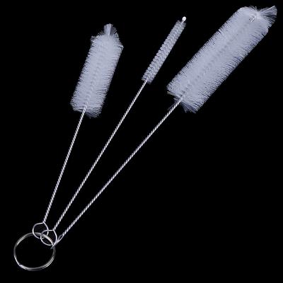 3 Pcs White Laboratory Test Tube Family Kitchen Cleaning Brush Bottle Cleaning Tools