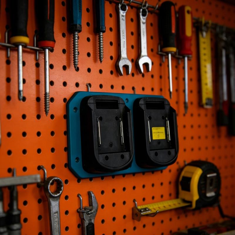 Perfectly Fit Battery Storage Bracket for 18V Power Drills For Improved Stability And Tool Organization