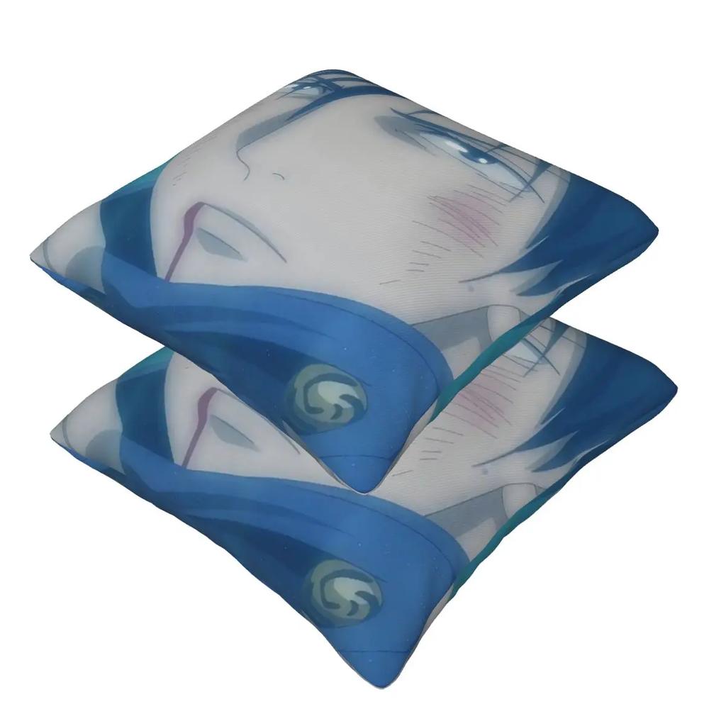 Megumi Najlepszy Przyjaciel Jujutsu Kaisen Sukuna Anime 2 szt. Kwadratowa poszewka na poduszkę Pokrowiec na poduszkę Komfortowa poduszka dekoracyjna do domu salonu