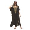 Plus Size Rayon Embroidered Beach Dress - Women's Sun Protection Cover-Up