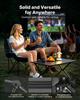 VEVOR Double Camping Chair, Oversized Two Person Camp Chair with 660 Lbs Heavy Duty Support, with Dual Cup Holders, Wine Glass Holders