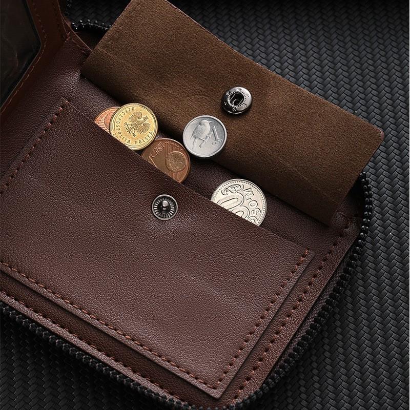 Men's Retro Short Wallet Fashionable Personalized Student Multifunctional Coin Card Bag