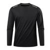 Men's Quick Drying Round Neck T-shirt Long Sleeve Men's Ice Silk Thin Fitness Running Top Bottoming Long Sleeve