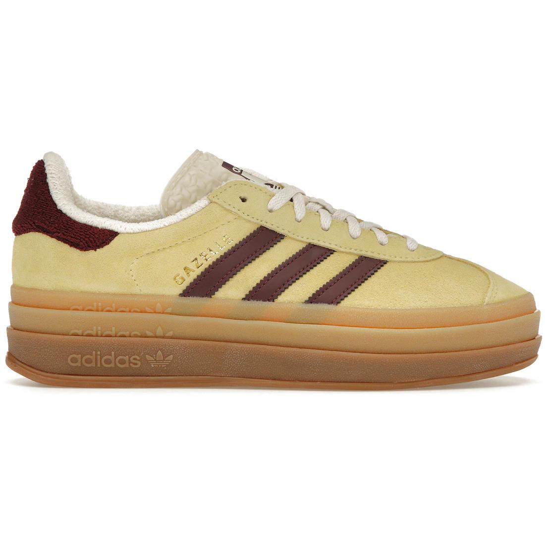 

Кроссовки adidas Gazelle Bold Почти Желтый Бордовый (Женский)(IF5937) 40