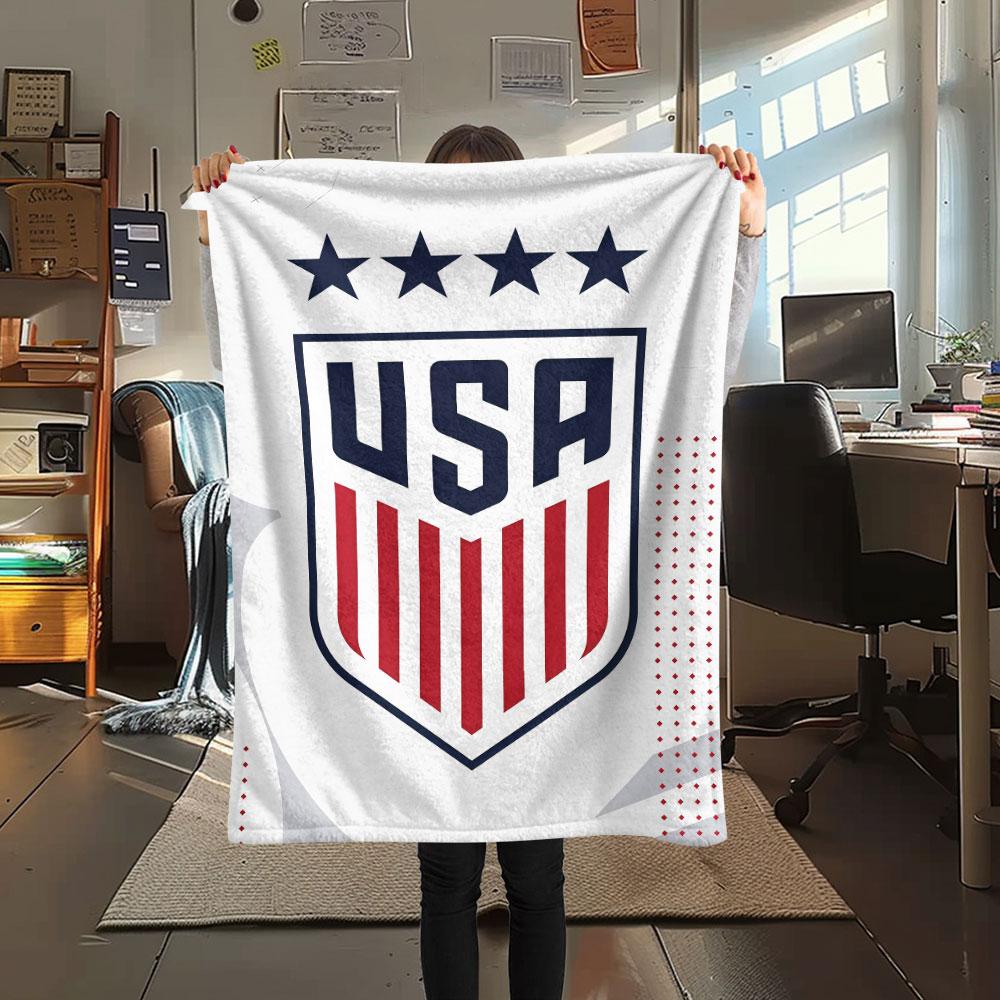 USA Fußball bedeckte Flanelldecke, weicher Überwurf für Schlafzimmer Sofa, waschbar, Fußballfanartikel, tolles Geschenk.