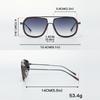 Ins Popular Unisex Pilot Frame Casual Gradient Trendy Sunglasses For Men Outdoor Driving Fishing Vacation Accessories