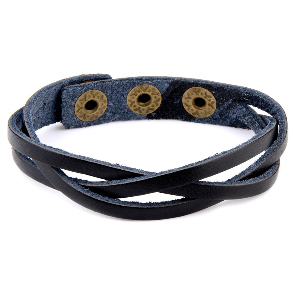 Chanfar Heiße Verkäufe Retro Lederarmband Verstellbares Armband für Damen und Herren Einfacher Stil Schmuck