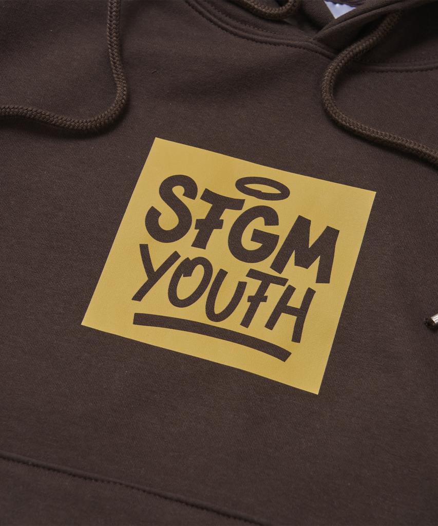 [Stgm Youth] Square Hoodie Brn