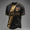 Men's Casual Short Sleeve T-Shirt Round Neck with USA Letter Graphic for Everyday Wear