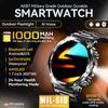 AK87 Men 1000mAh Battery Smart Watch 1.7-inch Large Screen GPS Track Heart Rate 3ATM Waterproof Wireless Call Sports Smartwatch