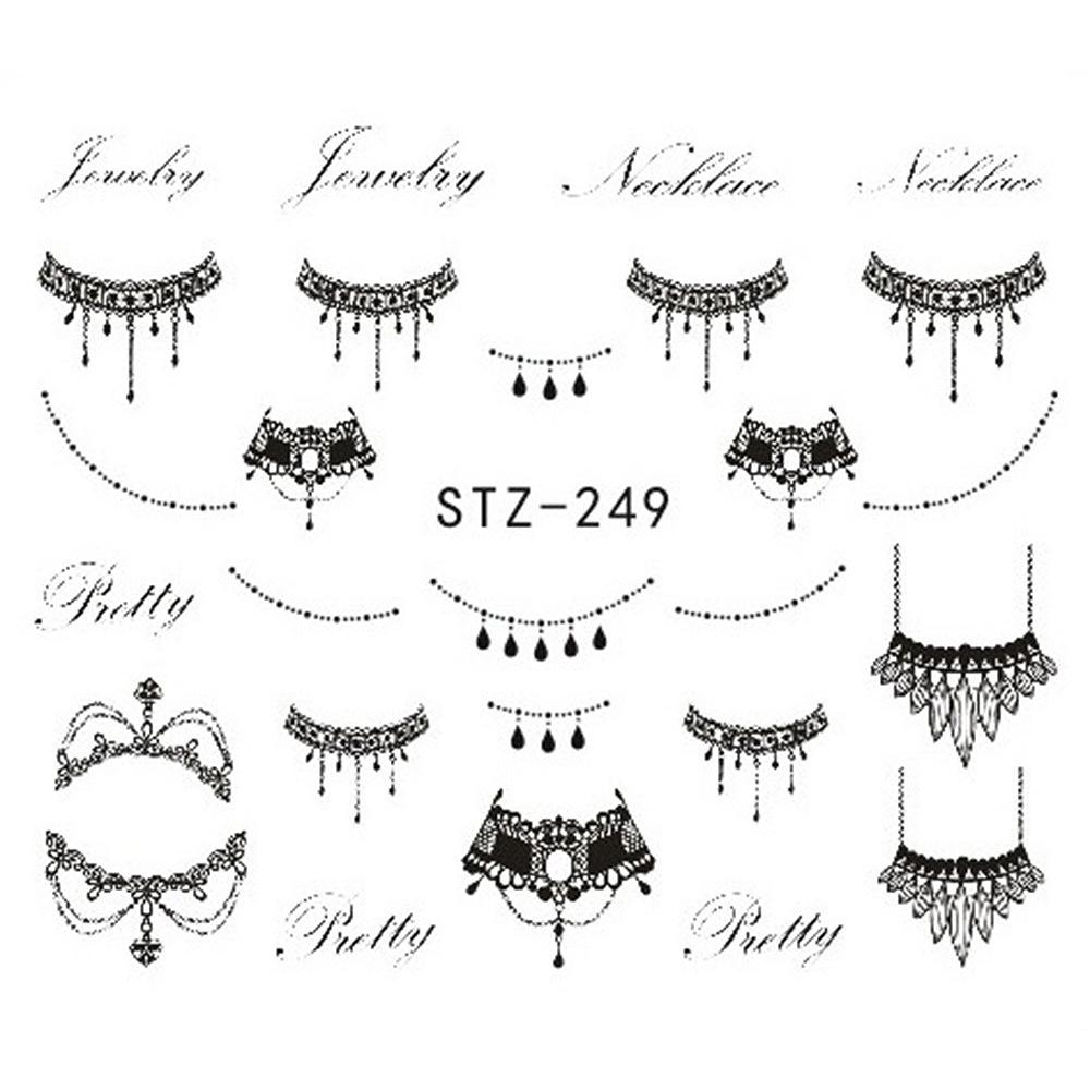 1 lapos vízáteresztő körömmatrica matrica körömdíszítés virág pillangó kaktusz levél geometria