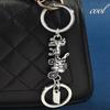 Car Key Double Chain Extended Accessories Personalized  Carriage Long Short Chain Bag Hanging Decoration