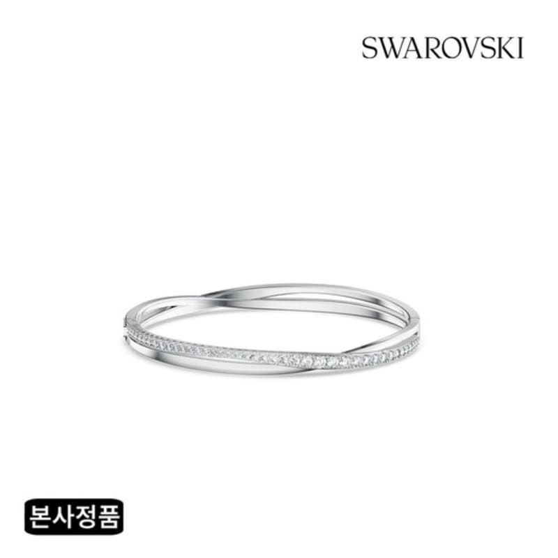 Swarovski [Authentic Product from headquarters/Free Shopping Bag] Hyperbola Rhodium Bangle Bracelet M 5565210
