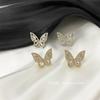 Blingbling super flash volle Diamanten dreidimensionales Schmetterlingsmuster Ohrstecker Trend-Ohrringe