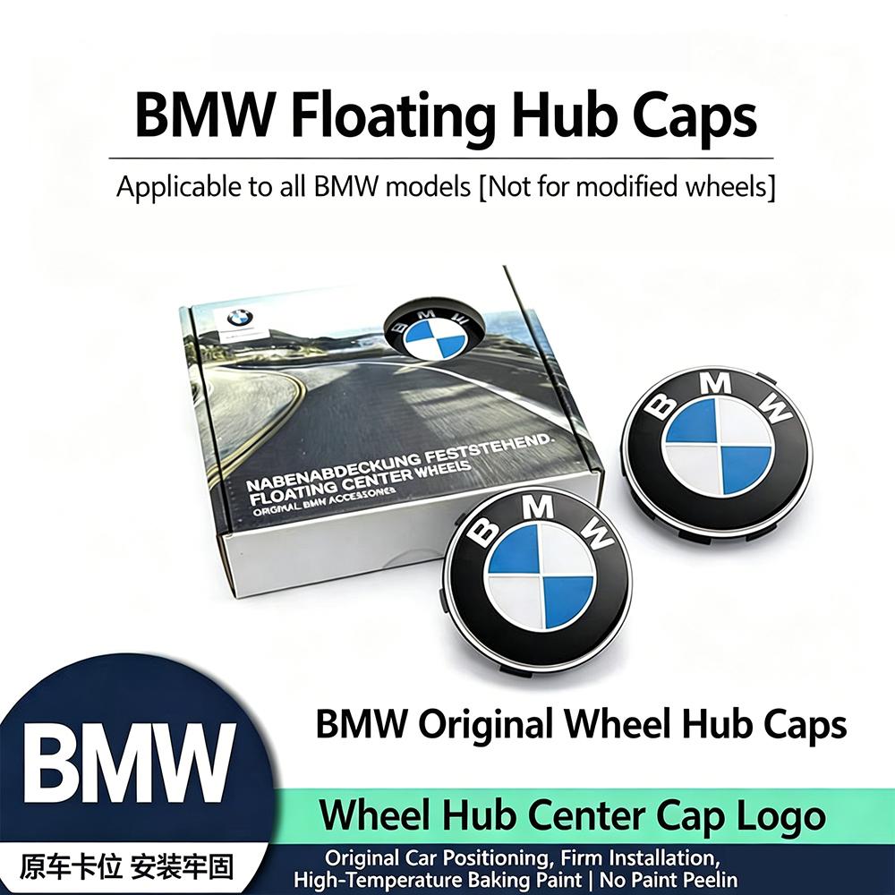 4pcs 56mm 68mm Car Floating Wheel Center Caps for BMW E36 E46 E90 E39 E60 F10 F30 X3 X5 X6 G20 G30 M3 M4 M5 M6 E70 E71 F15 F16 nlxk36