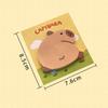 4 Pcs/Bag Durable N Times Sticky Notes Kawaii Message Paper Capybara Memo Pad  Students