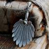 Tai Chi Feather Fan Small Fan Pendant Necklace Hanfu Accessories Fan Antique Style Retro Pendant
