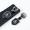 3D Metal Key Rings Car Emblems Keychain For Mitsubishi Outlander I200 Pajero ASX Eclipse Lancer Space Delica Ex Auto Accessories