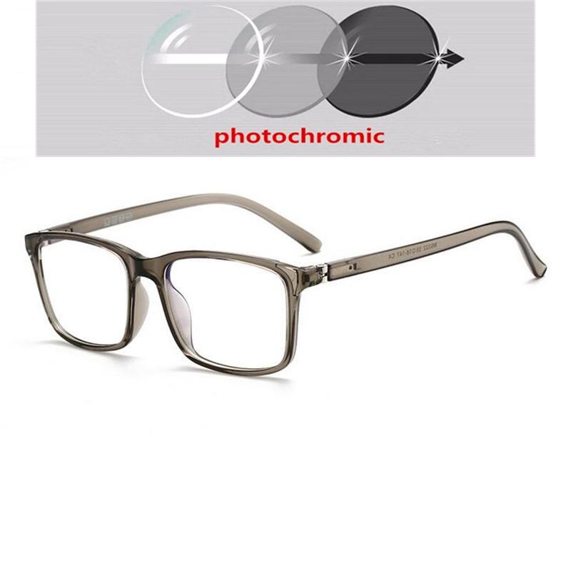 TR90 Spring Leg Square Optical Eyeglasses Women Anti Blue Light Prescription Glasses 0 To -6 0