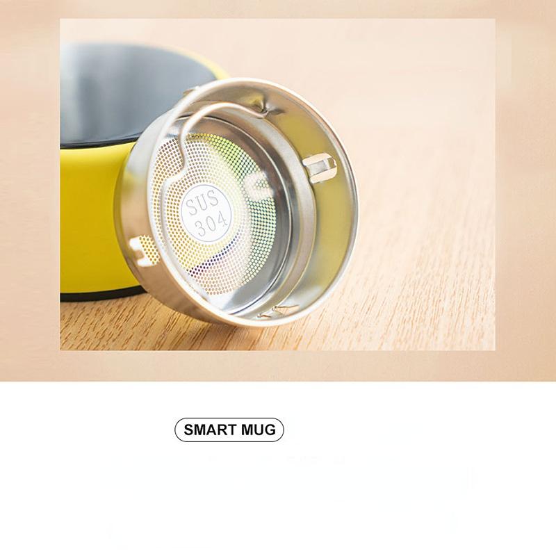 Portable  Intelligence Thermos Cup 500ml Vacuum Flasks Portable Stainless Steel Thermos Cup Water Bottle Travel Tea Mug Office Thermos Cup