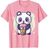 Cute Kawaii Panda Drinks Boba Bubble Tea Kawaii Aesthetic T-Shirt