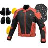 KOMINE Motorcycle JK-1573 Protective Carbon Mesh Jacket 07-1573 Men's Basalt Gray Black M