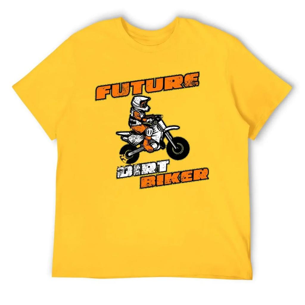 Sport T-shirts Hot Sale Nerd Leisure USA Size Future Dirt Biker Funny Motocross Gift for Kids Y Round Neck T-shirt clothing