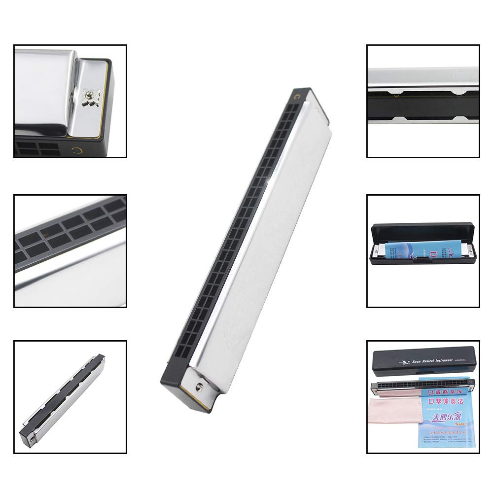 C chromatic Suzuki chromatic harmonica 24-hole harmonica, high-quality