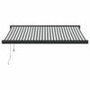 VidaXL Auvent rétractable anthracite et blanc 3,5x2,5m tissu/aluminium, store, auvent de patio, auvent de fenêtre, stores, 3216139