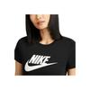 New Nike Set In Sleeve T Shirt Women's Black White DV6095-010