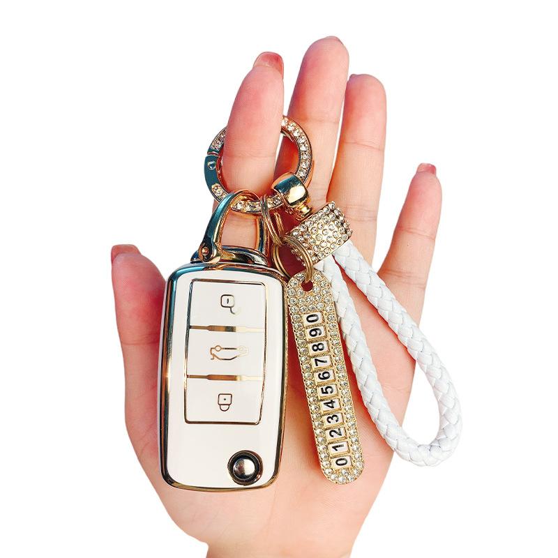 Použiteľný kryt kľúča Volkswagen Langyi Suiteng Bora škrupina Santana polo Lingdu pracka Golf Tiguan taška