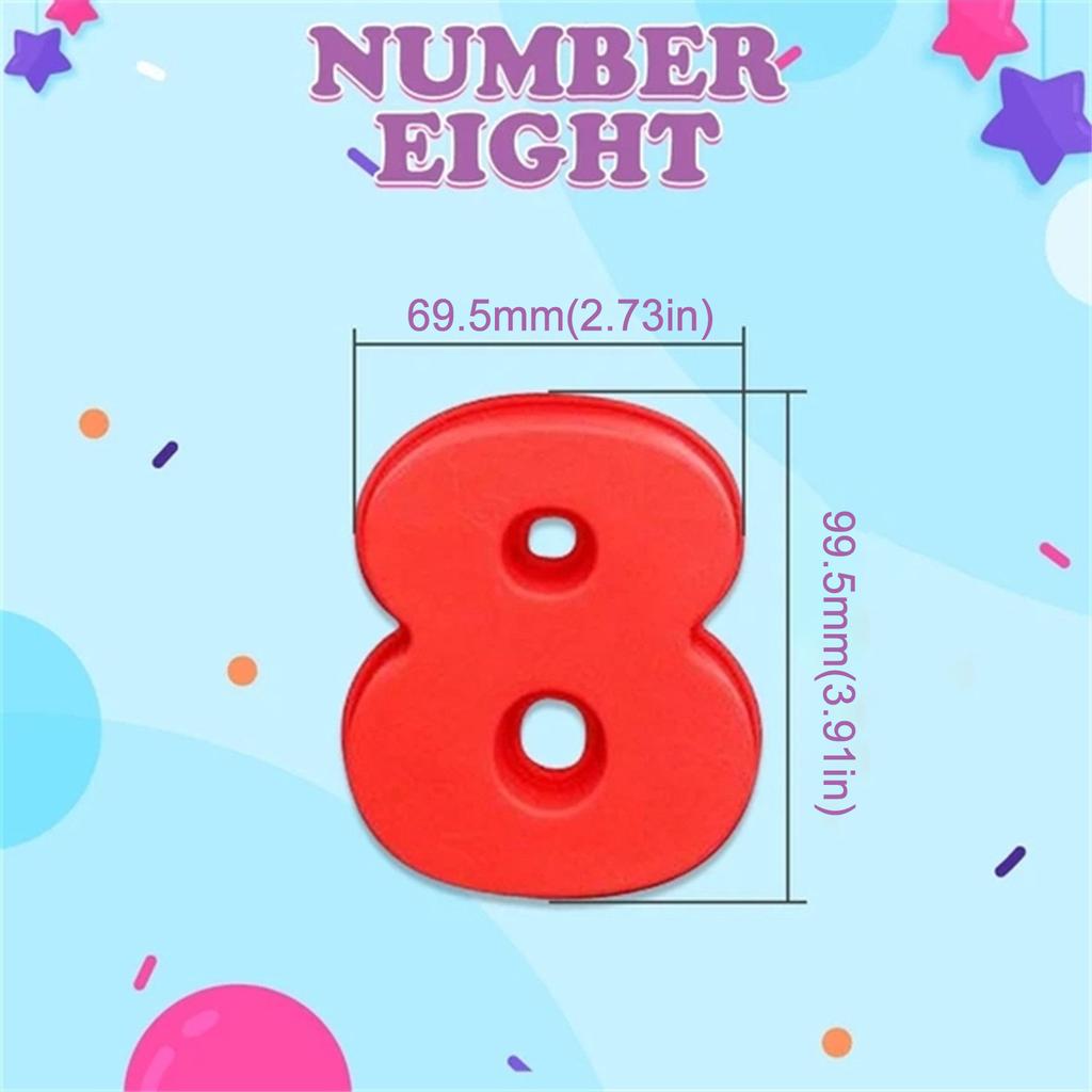 Birthday Number Silicone Cake Pizza Pan Baking Cake Bread Kitchen DIY Mould
