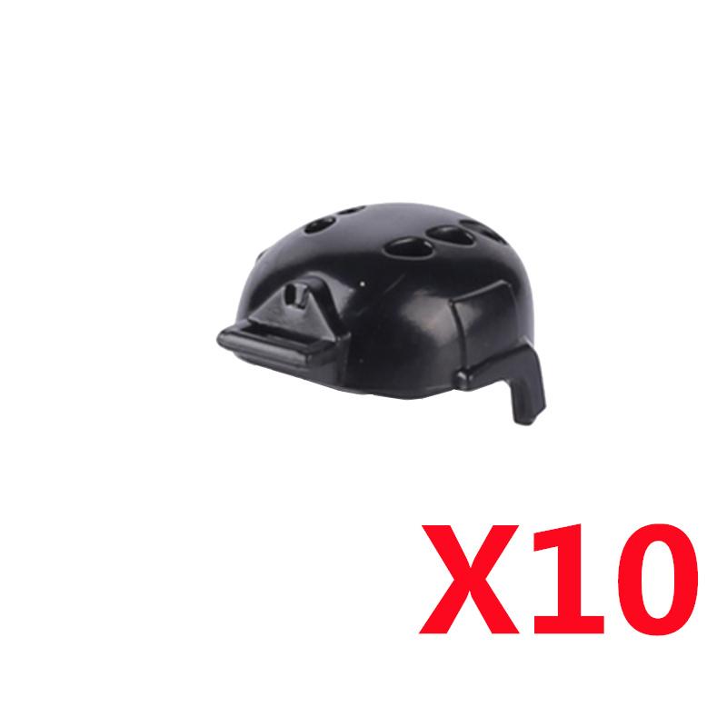 Military Building Block Figure Cap Tactical Helmet Alpha Motorcycle Lenses Gas Masks Flame Emitter Night Vision Device Gift Toys