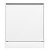 Vidaxl Shoe Cabinet, White, 60X42X69 Cm, Wood-Based Material