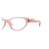 Versace Logo Design Acetate Cat Eye Optical Glasses Women's Pink 61748762 VE3372U5322-pink 52