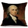 Famous Character George Washington James Madison Portrait Art Home Decoration Sofa Throw Pillow Case Cotton Linen Cushion Cover
