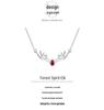 Christmas Reindeer Pendant Necklace, Versatile Antler Design, S925 Silver Fashion Clavicle Chain
