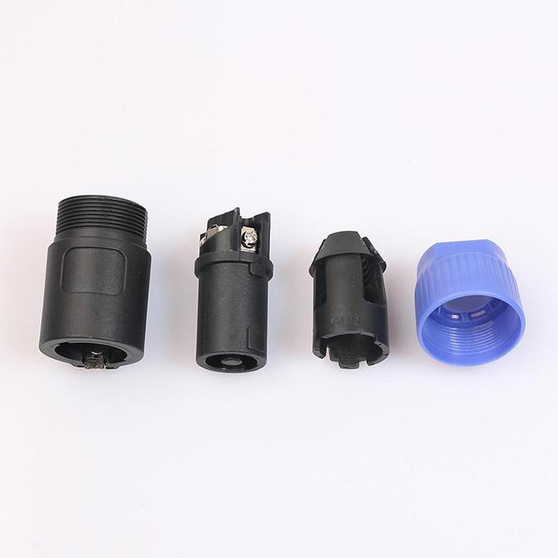 10pcs 4-Pole Male Speakon Audio Cable Connector Speaker Plug for NEUTRIK NL4FC