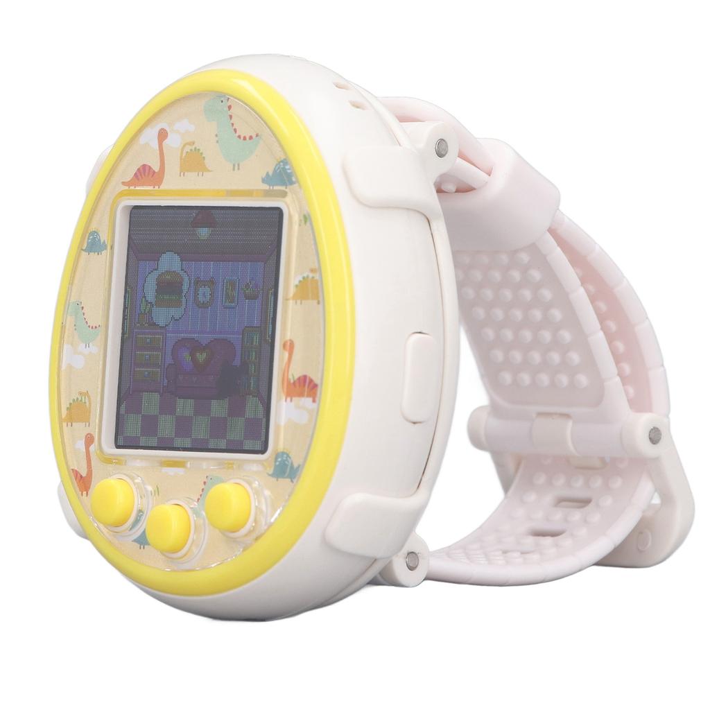 Digital Reality Pet Puzzle Handheld Type C Charging Colorful Display Game Digital Pet White