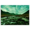 Canvas print, Mountain river landscape in green