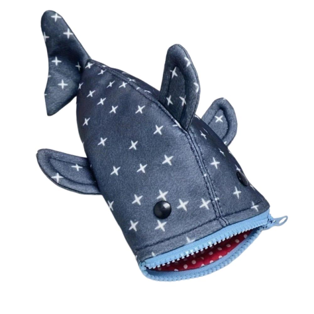 

Lightweight Shark Pencil Case Kawaii Animal Stationery Pouch Pencil Pouch Student Stationery синій