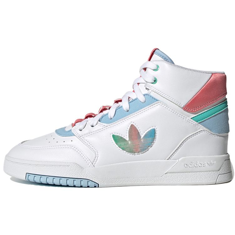 Adidas Originals Drop Step XL XLT Retro Casual Lightweight Breathable Durable High-Top Skate Shoes Women Sneakers White Blue Pink GZ2795