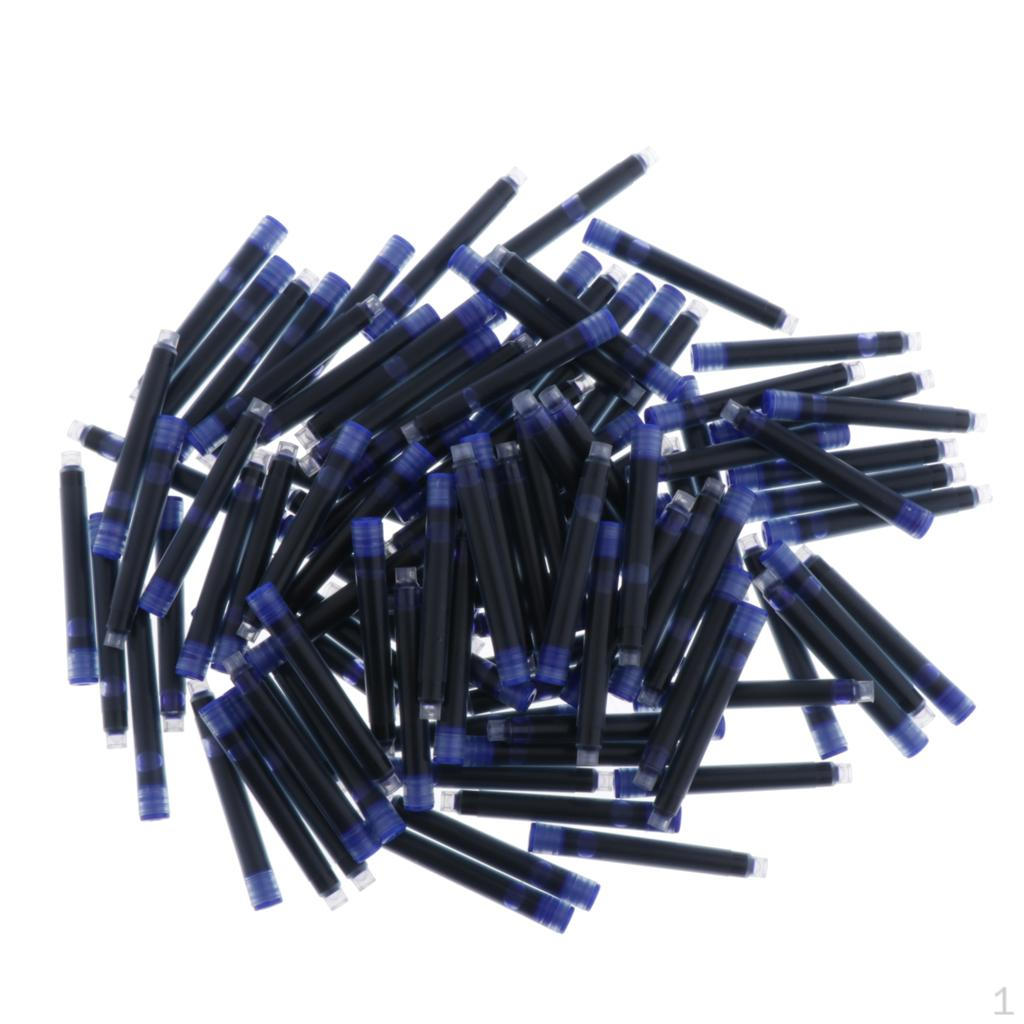100 Pcs Ink S For 2.6mm/3.4mm Dia Fountain Pen Writing Instruments