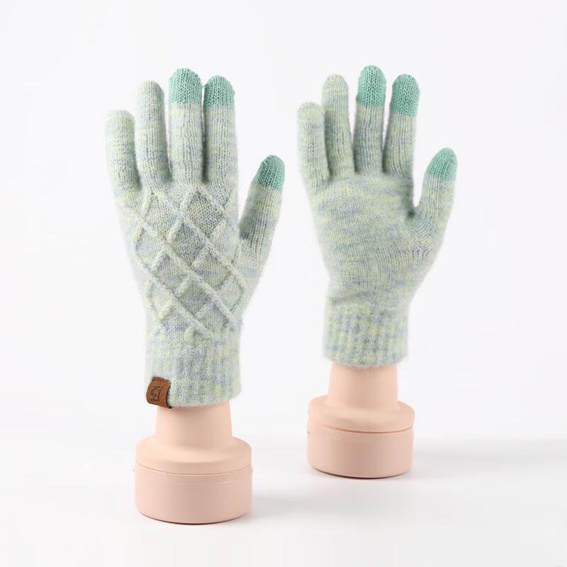 

REACH STAR Взрослые зимние вязаные перчатки с пальцами One Size