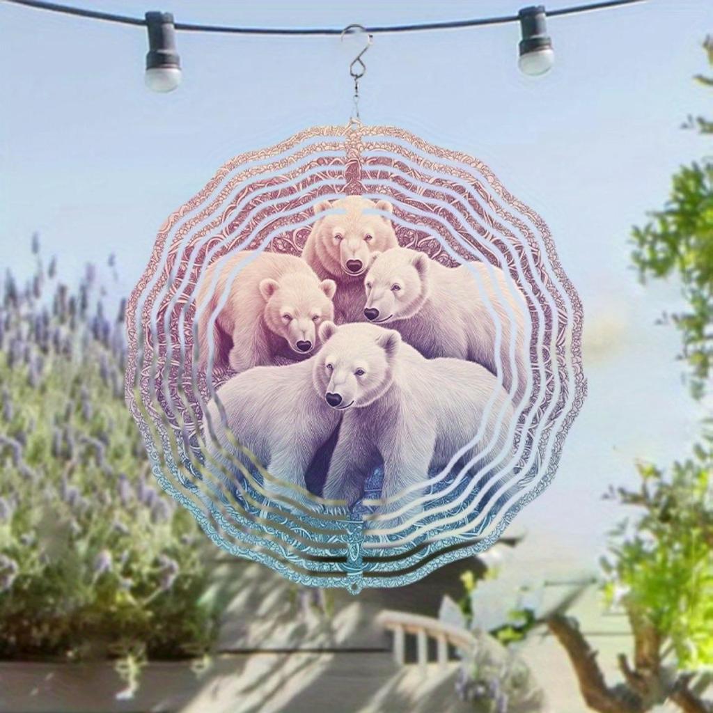 10 Inch Hanging Wind Chime for Outdoor Garden Decor Dynamic Design with 360 Hook Perfect for Spring and Summer Lawn Decoration