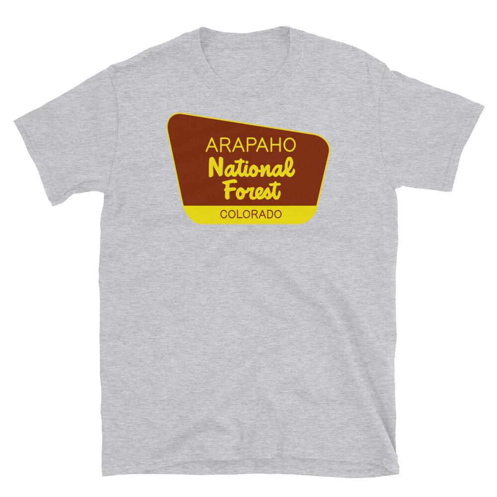 US Arapaho National Forest Colorado Short-Sleeve Unisex T-Shirt S