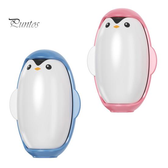 

2 шт. Валик для видалення шерсті домашніх тварин у формі пінгвіна. Багаторазовий засіб для видалення ворсу. Миється липкий роликовий інструмент для видалення шерсті. рожевий/синій