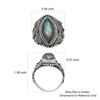 Natural Marquise Shape Labradorite Leaf Designer Shank Sterling Silver Vintage Ring For Women & Girls